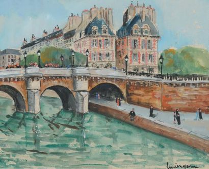 Lucien GENIN (1894-1953)
Vue du Pont Neuf...