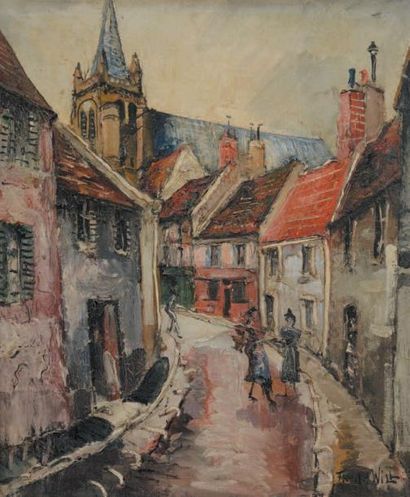 FRANCK WILL (1900-1951)
Rue de l'église Huile...