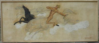 UNJNGOLD (XXe siècle)
Homme domptant trois...