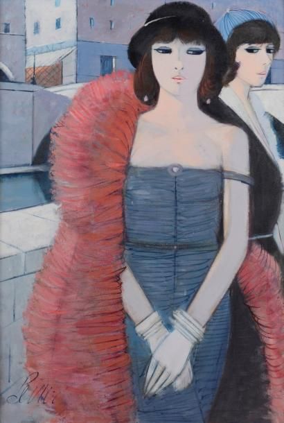 Charles LEVIER (1920-2004)
La promenade Huile...