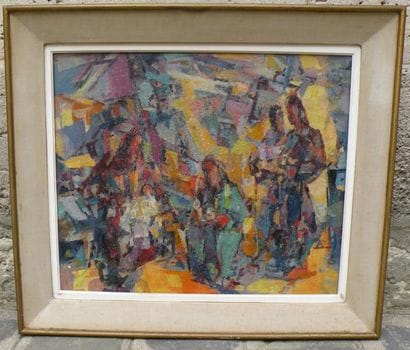 MACARIO VITALIS (1898-1990)
Personnage cubique...