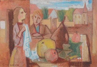charles WALCH (1896-1948)
Couple à la nature...