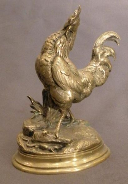 Jules Moigniez (1835-1894)
Coq Bronze doré....