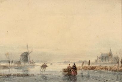 Andréas SCHELGHAUT (1787-1870)
Les patineurs...