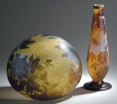 Émile GALLÉ (1846-1904)
Grande lampe de table....
