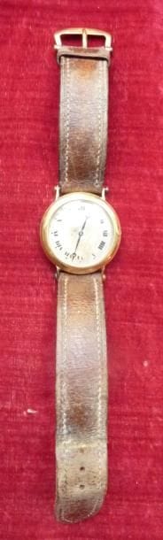 Montre-bracelet de dame en or jaune à boîtier...