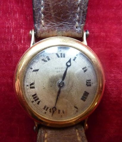 Montre-bracelet de dame en or jaune à boîtier...