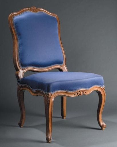 Large chaise estampillée I.B Lerouge et JME...