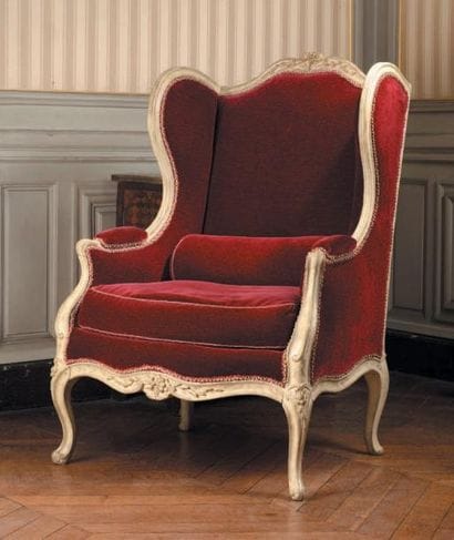 Bergère estampillée C. L. Burgat En bois...