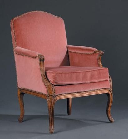 Bergère estampillée G. Jacob En bois mouluré...