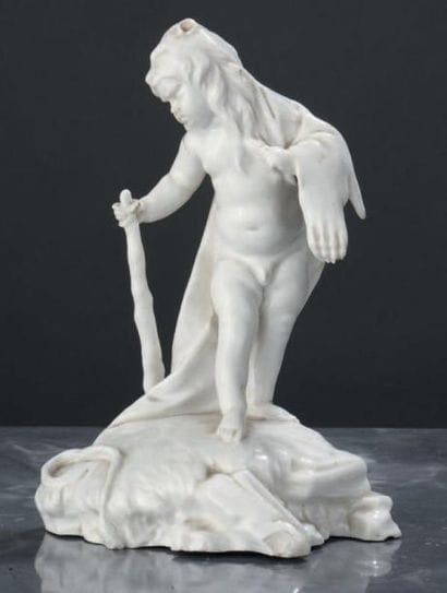 HÖCHST
Statuette représentant Hercule enfant...