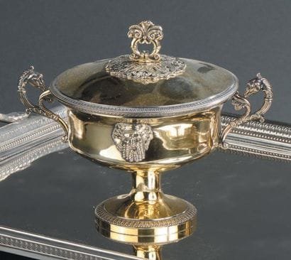 Coupe couverte en vermeil, Paris 1809-1819....