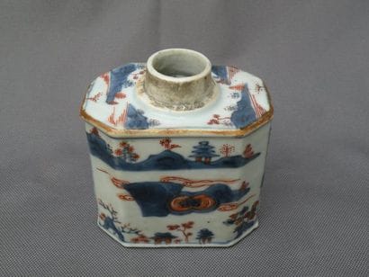 Boîte à thé en porcelaine imari chinois Chine,...