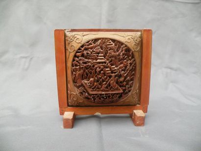 Élément en bambou sculpté Chine, dynastie...