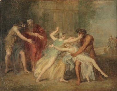 Entourage de J. H. FÜSSLI (1741-1825)
L'enlèvement...