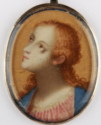 Ecole FLORENTINE vers 1600
La Vierge et Marie...