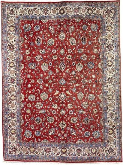 Tapis Sarouk, Perse, à décor floral sur fond...