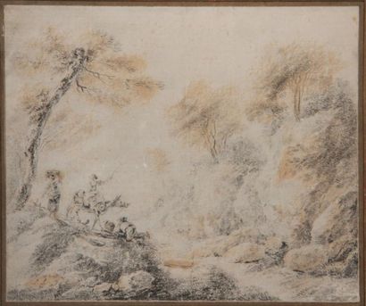 ECOLE DE JEAN PILLEMENT (LYON 1728 - 1808)
Paysage...