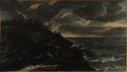 Attribué à Francesco Maria BORZONE (1625-1679)
Pêcheurs...
