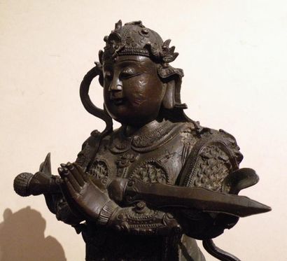 STATUE DE GARDIEN en bronze
CHINE, dynastie...