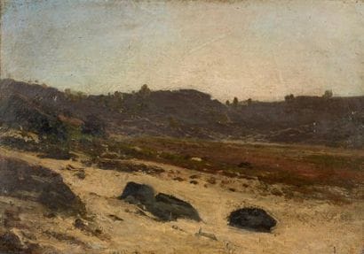 Attribué à François BONVIN (1817 1887)
Paysage...