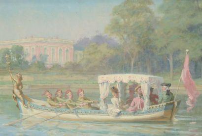 Maurice LELOIR (1853-1940)
Promenade en bateau...
