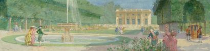 Maurice LELOIR (1853-1940)
Au bord du bassin...