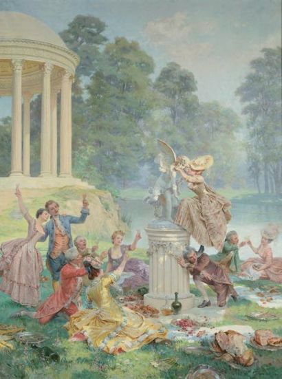 Maurice LELOIR (1853-1940)
Le Temple de l'Amour...