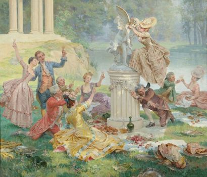 Maurice LELOIR (1853-1940)
Le Temple de l'Amour...