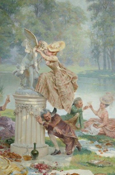 Maurice LELOIR (1853-1940)
Le Temple de l'Amour...
