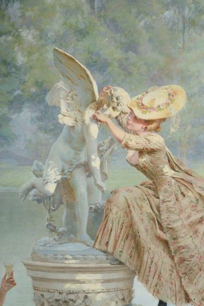 Maurice LELOIR (1853-1940)
Le Temple de l'Amour...