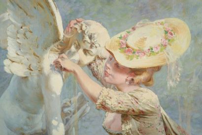 Maurice LELOIR (1853-1940)
Le Temple de l'Amour...