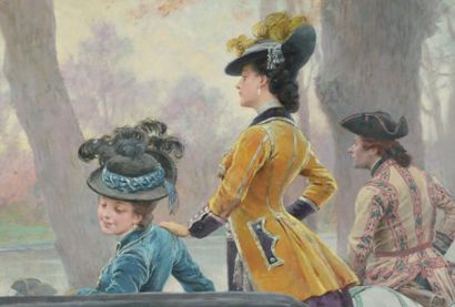 Maurice LELOIR (1853-1940)
Chasse à courre...