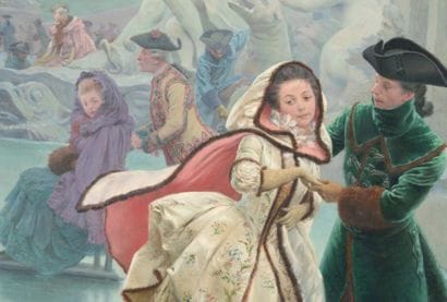 Maurice LELOIR (1853-1940)
Les patineurs,...