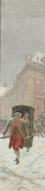 Maurice LELOIR (1853-1940)
Chaise à porteur...