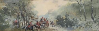 Baron Jules Finot (1829-1906)
Chasse à courre...