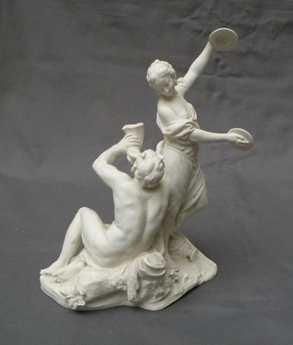 SÈVRES
Groupe en biscuit de porcelaine représentant...
