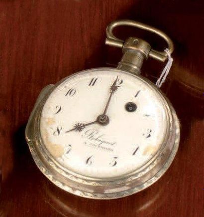Montre de gousset, le boîtier en argent,...