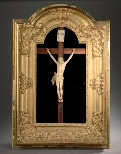 Christ en croix, début du XVIIIe siècle....