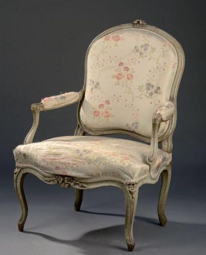 Fauteuil estampillé Dupont, époque Louis...