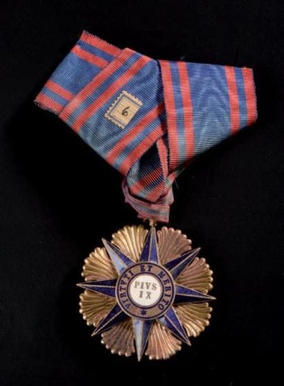 VATICAN
Ordre de Pie IX. Étoile de Commandeur....