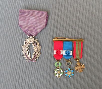 France
Ordre des Palmes académiques. Insigne...