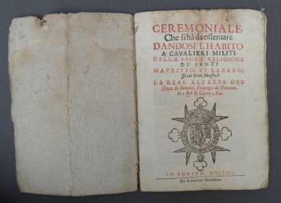 ITALIE
Ordre des Saints Maurice et Lazare....