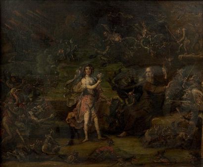 ÉCOLE ALLEMANDE VERS 1700
La tentation de...