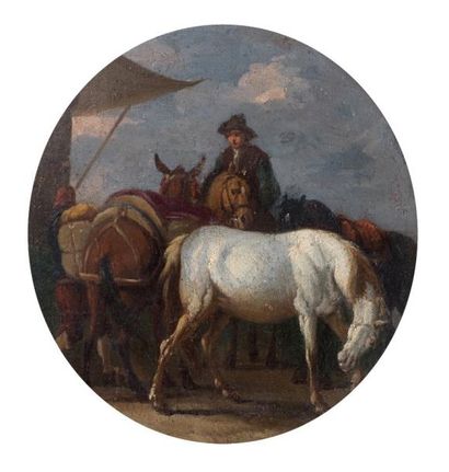 Attribué à Pieter van BLOEMEN (1657-1720)
Halte...