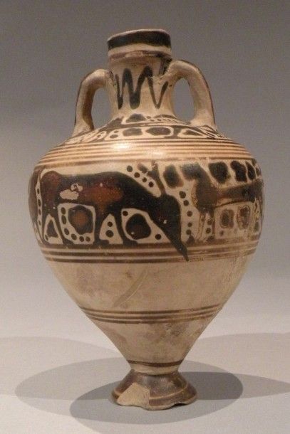 Amphoriskos, art grec, Corinthe. VIe siècle...
