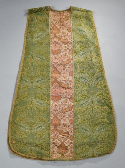 Chasuble, Espagne, XVIe siècle. Brocatelle...