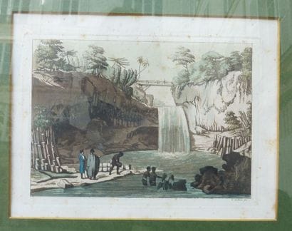 Suite de dix gravures en couleur à décor...