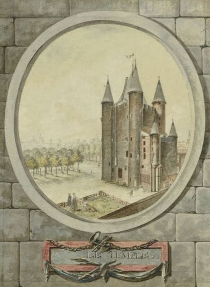 École FRANÇAISE du XVIIIe siècle
Vue du Temple...