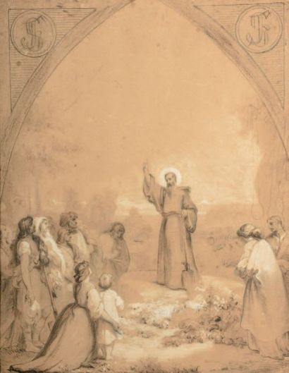 Félix Louis LEULLIER (1811-1882)
Saint Fiacre...